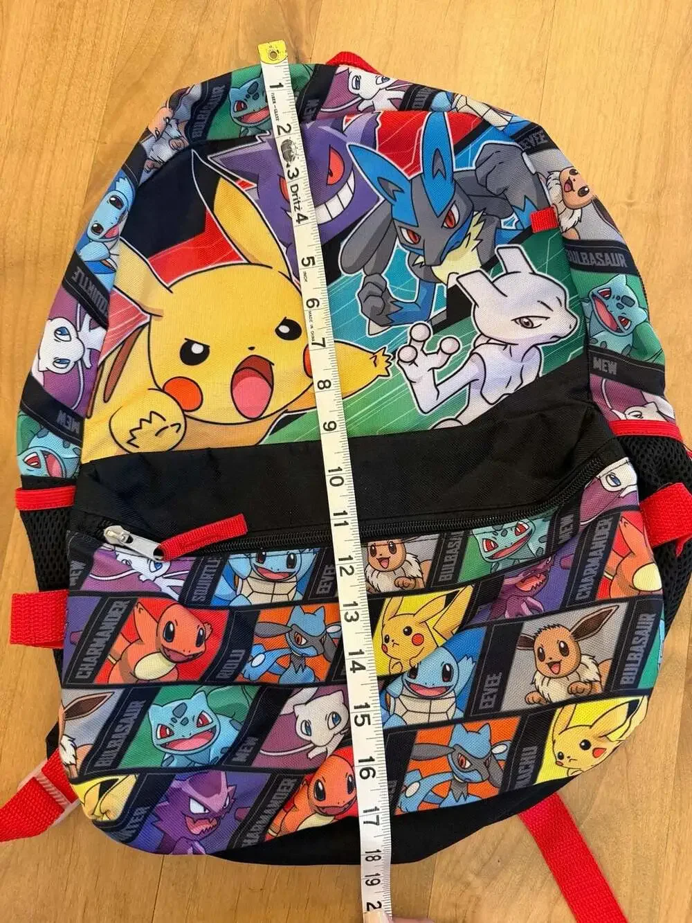 Bioworld Pokemon Character All-Over Print Kids 16-Inch Backpack